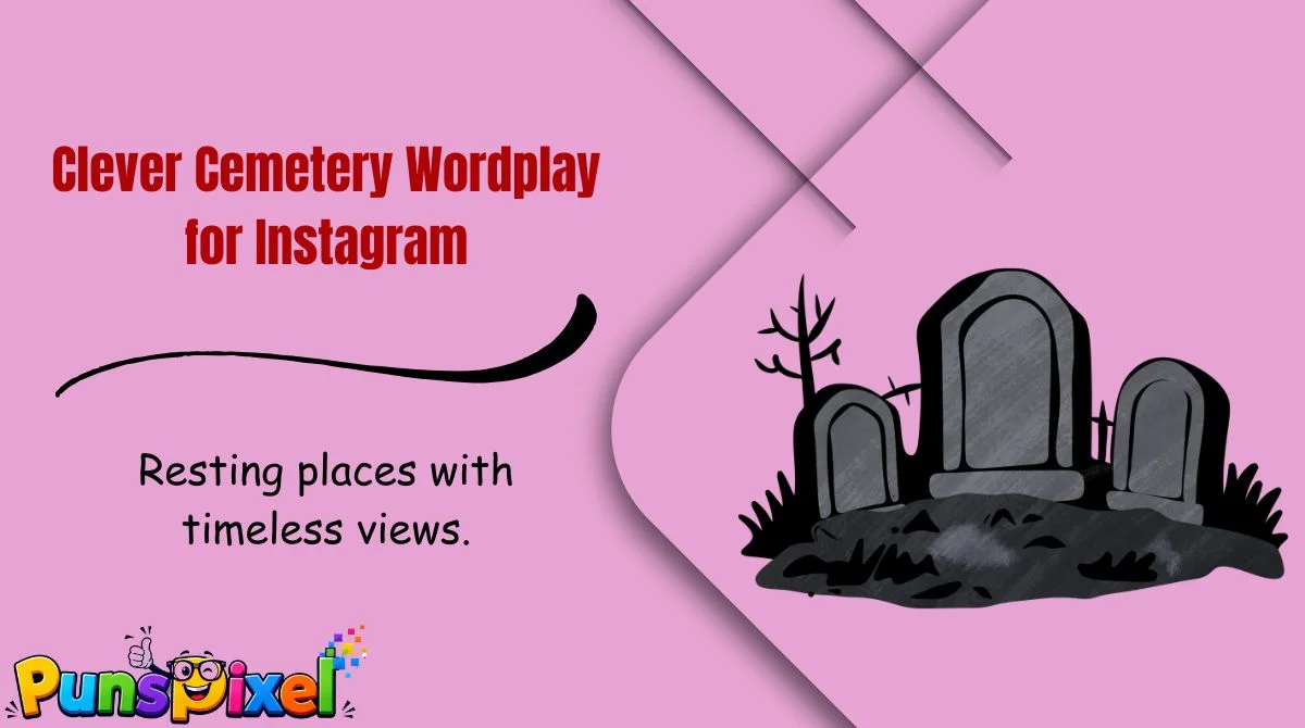 Clever Cemetery Wordplay for Instagram