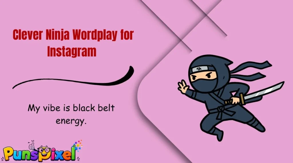 Clever Ninja Wordplay for Instagram