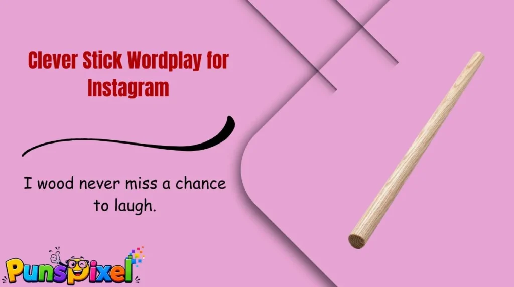 Clever Stick Wordplay for Instagram
