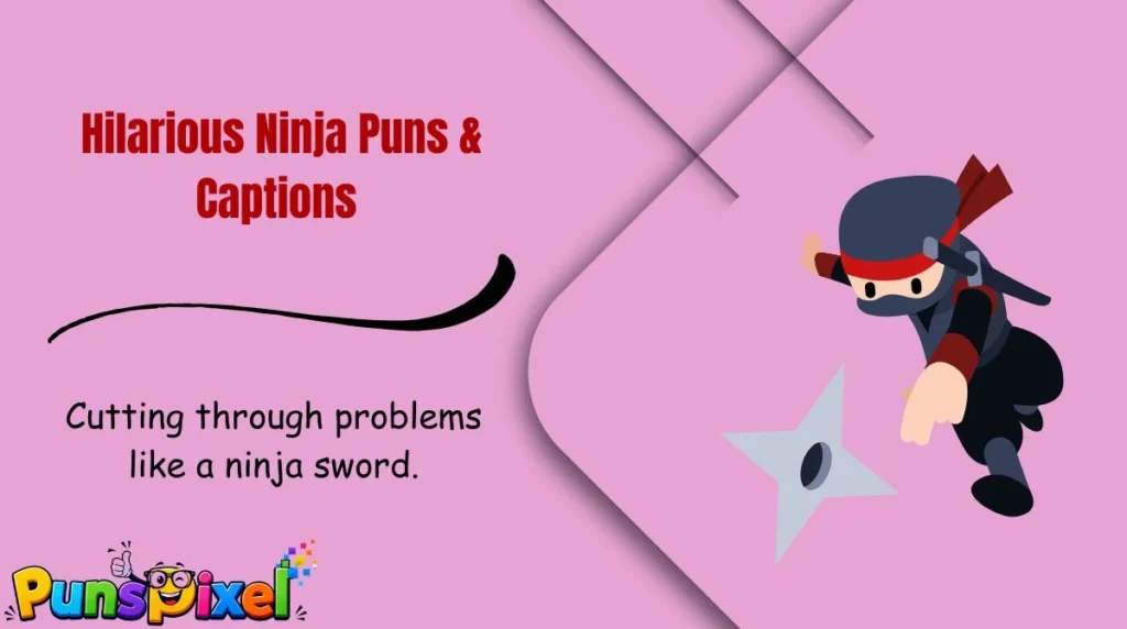 Hilarious Ninja Puns & Captions